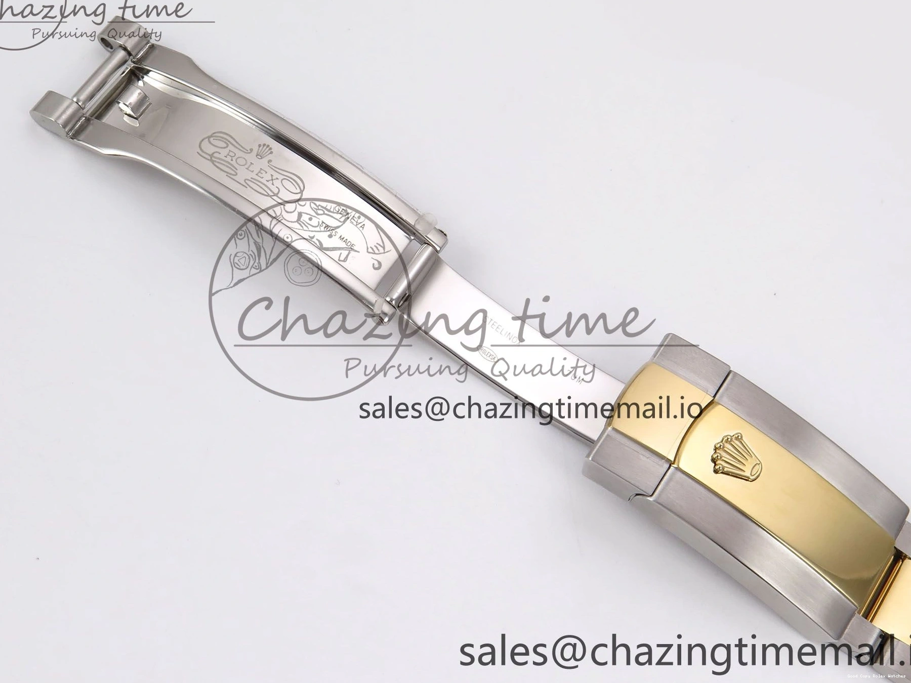 AAA Replica Watches Bracelet Thermal YG Best Edition Dial DateJust 41 Oyster 126333 EWEF SS on 976 YG Textured A 0104